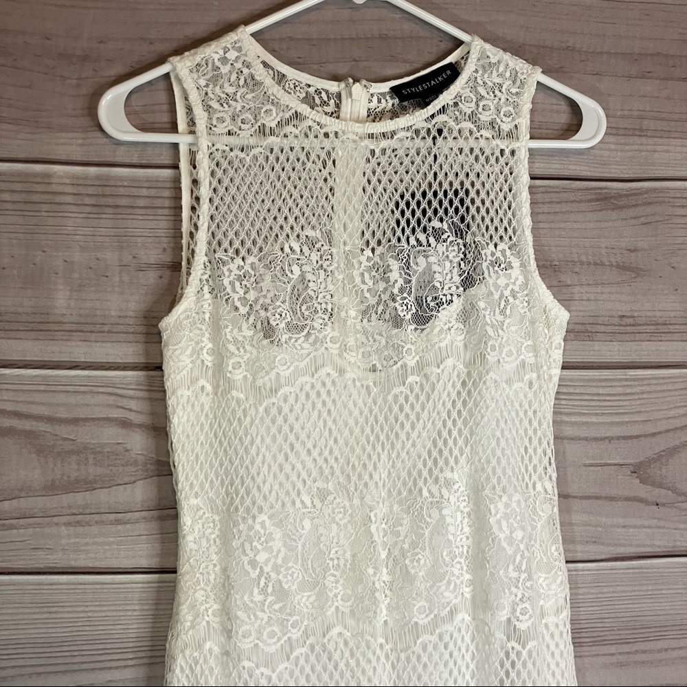 STYLE Stalker Elliot Bodycon Lace Midi Dress - Picture 4 of 14
